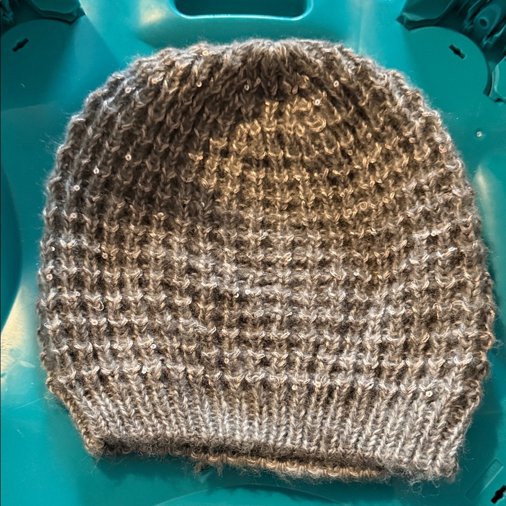 Express Gray Knit Beanie